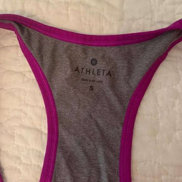Athleta Purple Gray Tank Top small - Picture 3 of 7